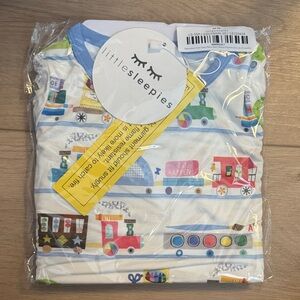 Little Sleepies Colorful Train Pajama Set